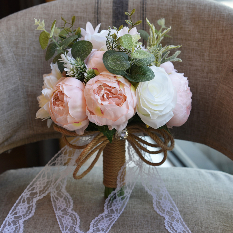 Artificial Flower Wedding Gifts Gift European and American Outdoor Style Bridal Bouquet Halloween Christmas