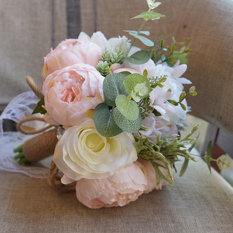 Artificial Flower Wedding Gifts Gift European and American Outdoor Style Bridal Bouquet Halloween Christmas