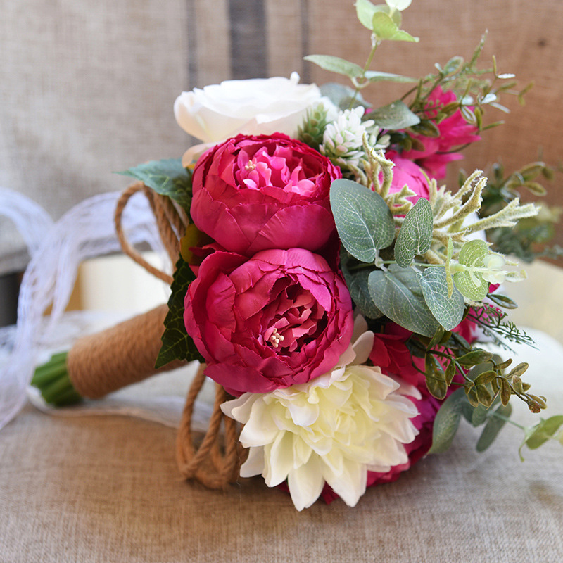 Artificial Flower Wedding Gifts Gift European and American Outdoor Style Bridal Bouquet Halloween Christmas