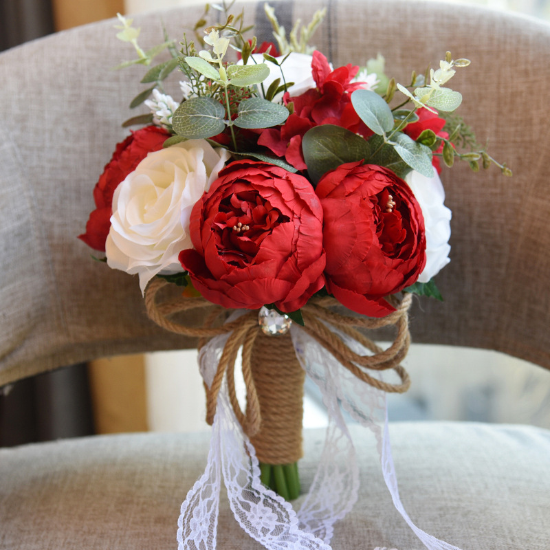 Artificial Flower Wedding Gifts Gift European and American Outdoor Style Bridal Bouquet Halloween Christmas