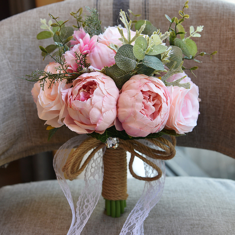 Artificial Flower Wedding Gifts Gift European and American Outdoor Style Bridal Bouquet Halloween Christmas