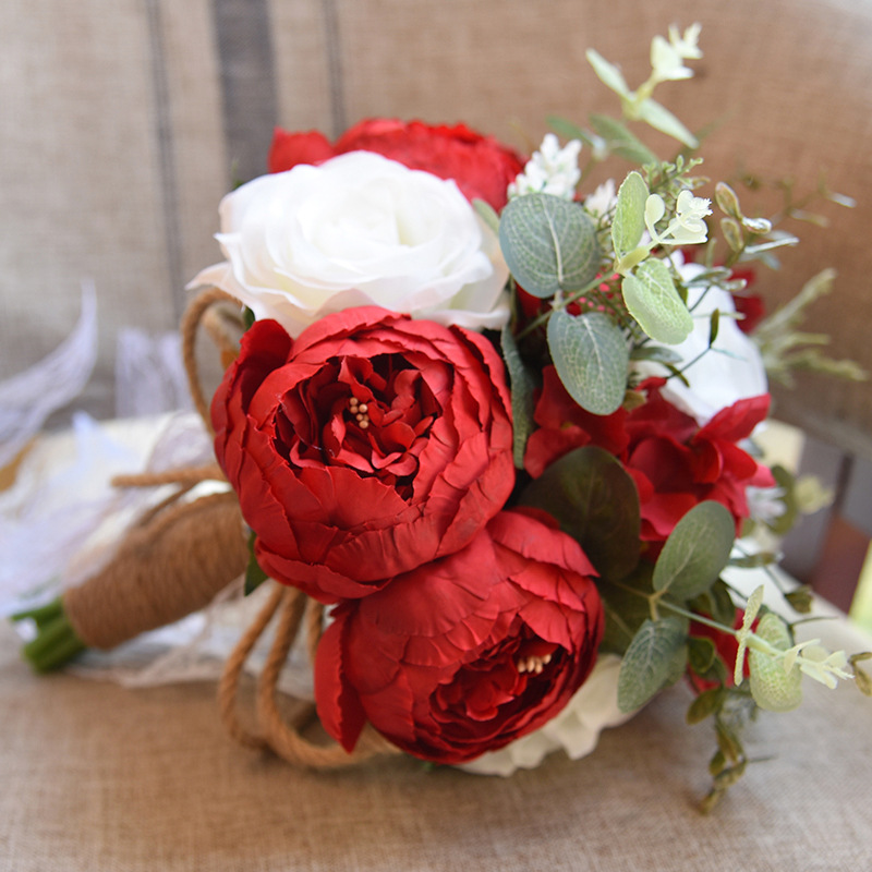 Artificial Flower Wedding Gifts Gift European and American Outdoor Style Bridal Bouquet Halloween Christmas