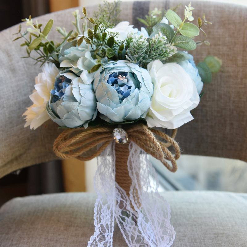Artificial Flower Wedding Gifts Gift European and American Outdoor Style Bridal Bouquet Halloween Christmas