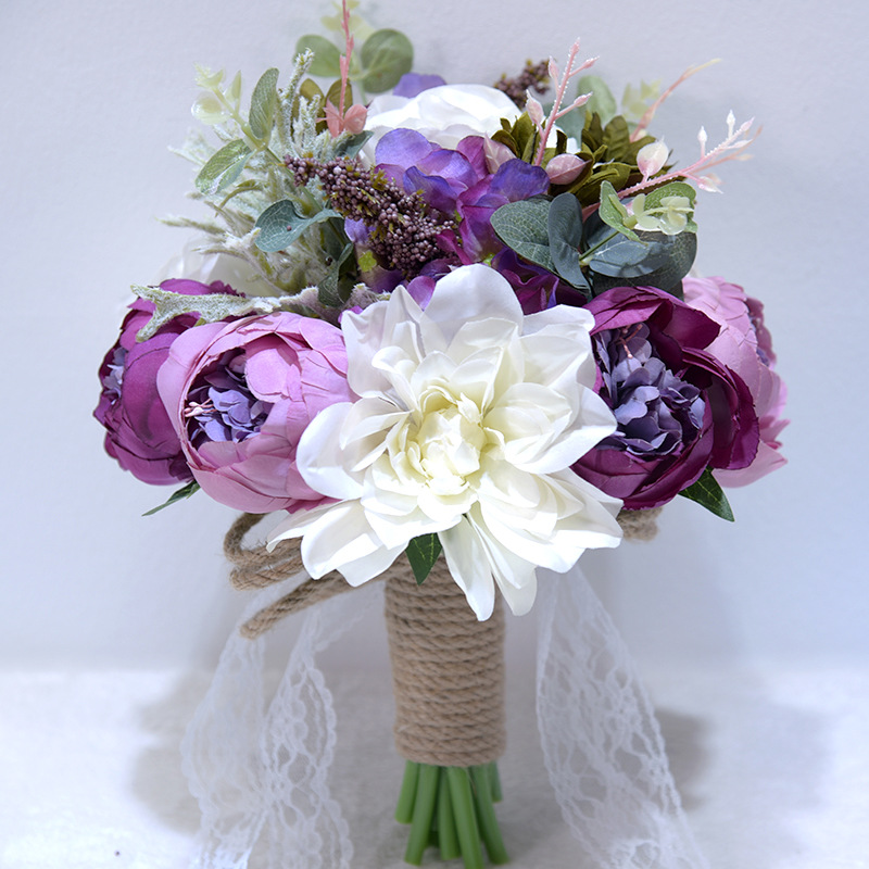 Artificial Flower Wedding Gifts Gift European and American Outdoor Style Bridal Bouquet Halloween Christmas