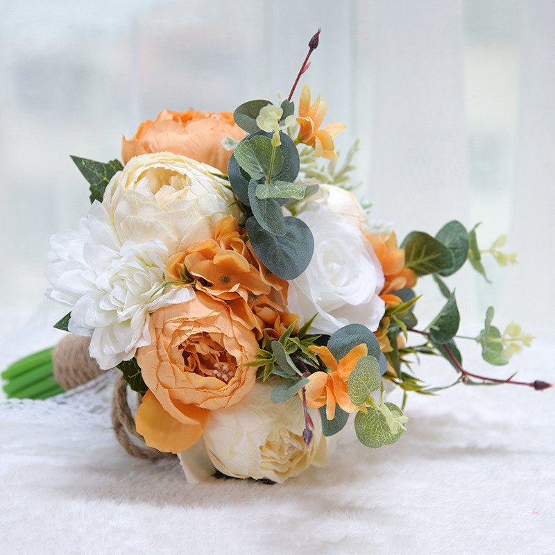 Artificial Flower Wedding Gifts Gift European and American Outdoor Style Bridal Bouquet Halloween Christmas