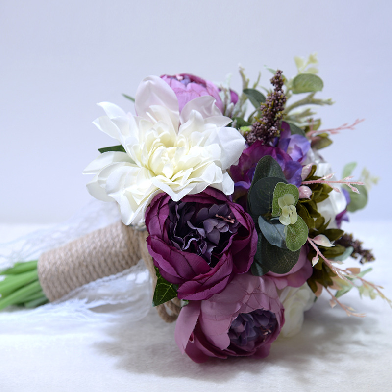 Artificial Flower Wedding Gifts Gift European and American Outdoor Style Bridal Bouquet Halloween Christmas