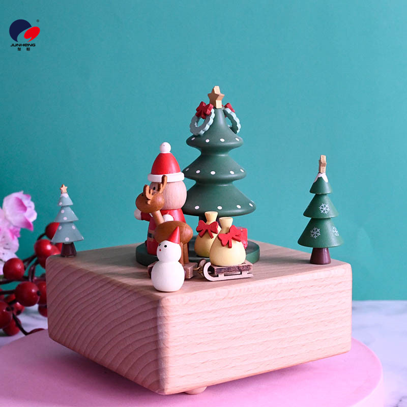 Factory Direct Sales Cat's Wooden Christmas Birthday Gift Valentine's Day Wedding Music Box Love Wedding