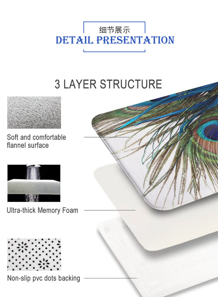 Amazon Hot Sale Christmas Gift Toilet Mat Three-Piece Foot Mat Customized Bathroom Non-Slip Mat Digital Printed Mat Amazon Hot Sale Christmas Gift Toilet Mat Three-Piece Foot Mat Customized Bathroom Non-Slip Mat Digital Printed Mat