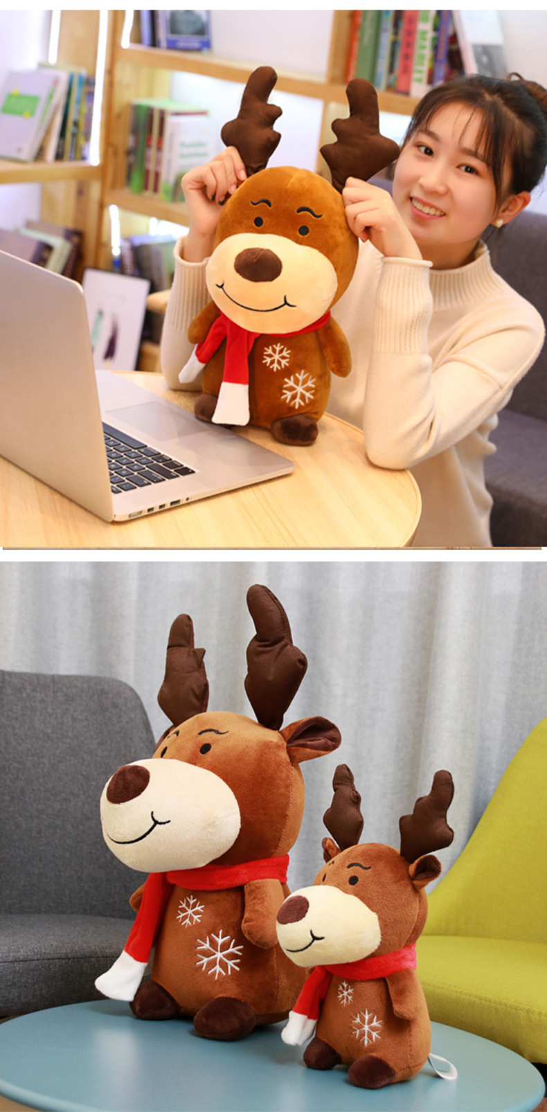 Santa Doll Plush Toy Decorative Doll Doll Cute Korean Ins Christmas Eve Gift