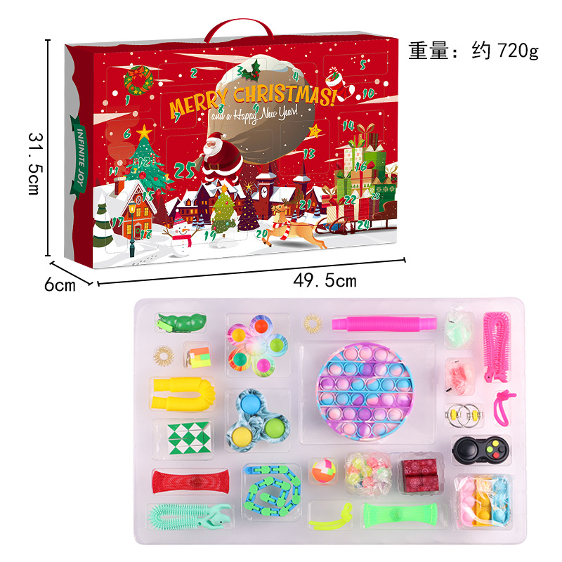 Decompression Decompression Christmas Blind Box 24 Days Countdown Coming Day Christmas Gift Deratization Pioneer Gift Set Decompression Decompression Christmas Blind Box 24 Days Countdown Coming Day Christmas Gift Deratization Pioneer Gift Set