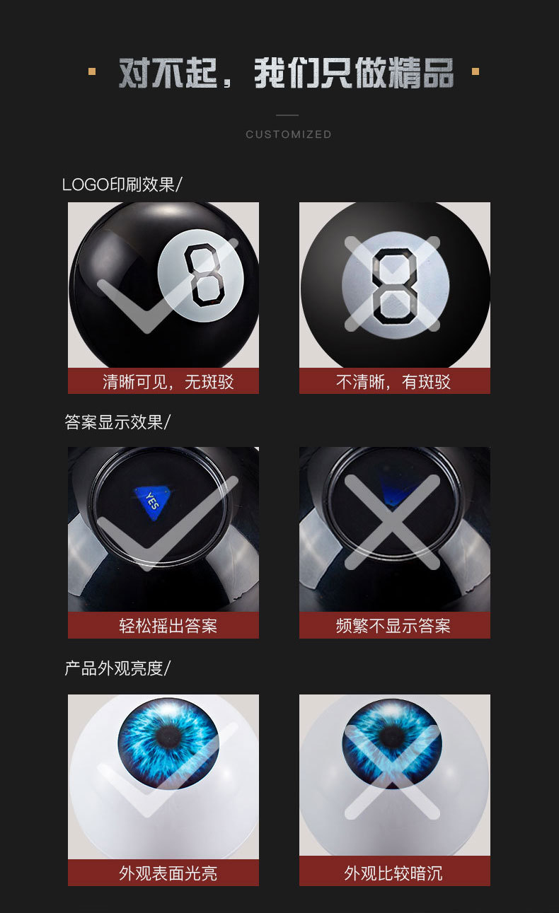 Factory Direct Sales Black 8 Magic Prophecy Ball Hot Sale in Europe and America Burst Children Puzzle Pressure Relief Toy Fashion Christmas Gift