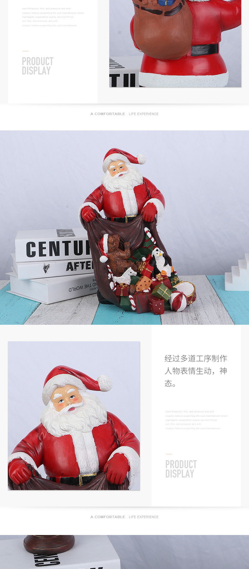 Cross-Border Santa Claus Decorations Decoration Christmas Gift Home Living Room Desktop Resin Craft Ornament Cross-Border Santa Claus Decorations Decoration Christmas Gift Home Living Room Desktop Resin Craft Ornament