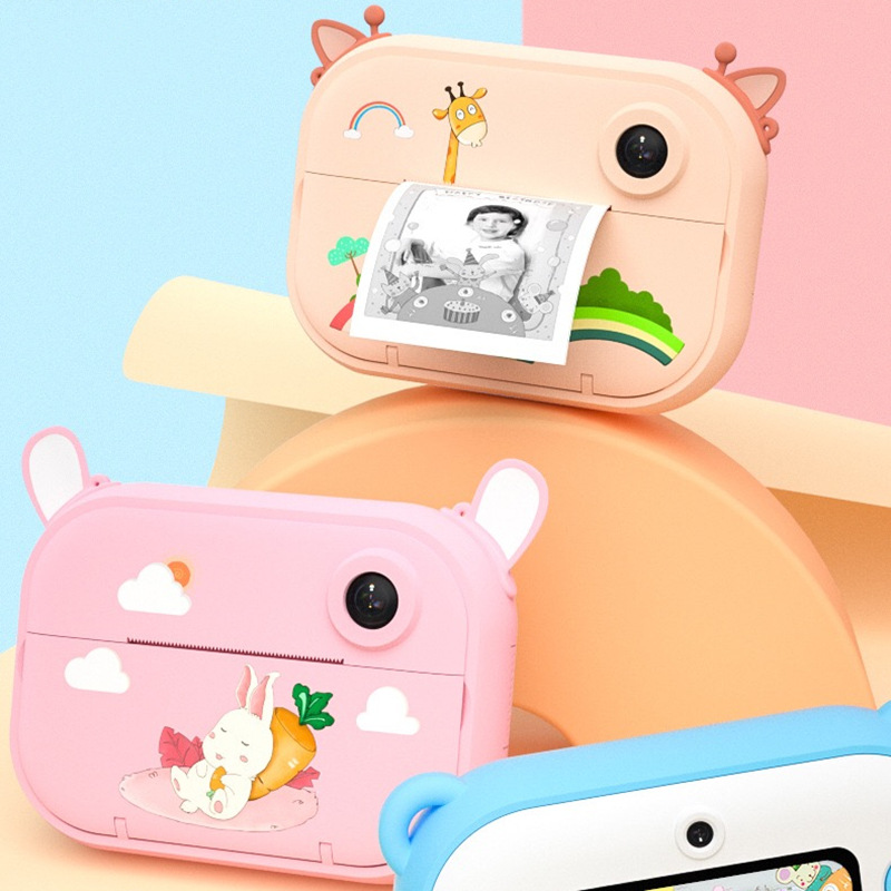 Polaroid Children&#039;s Cute Toy Camera Photo Printing Sticker Polaroid Camera Christmas Birthday Gift