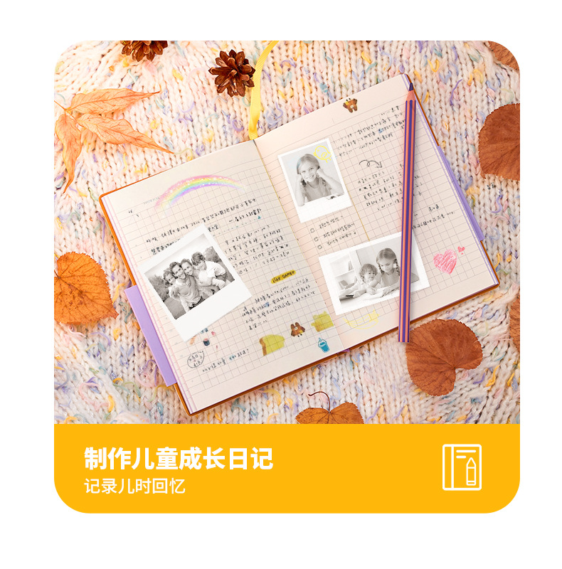 Polaroid Children's Cute Toy Camera Photo Printing Sticker Polaroid Camera Christmas Birthday Gift