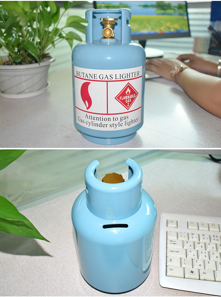 Children's Christmas Present Small Gift Creative Home Decoration Gas Bottle Savings Bank Custom Gas Bucket Coin Bank