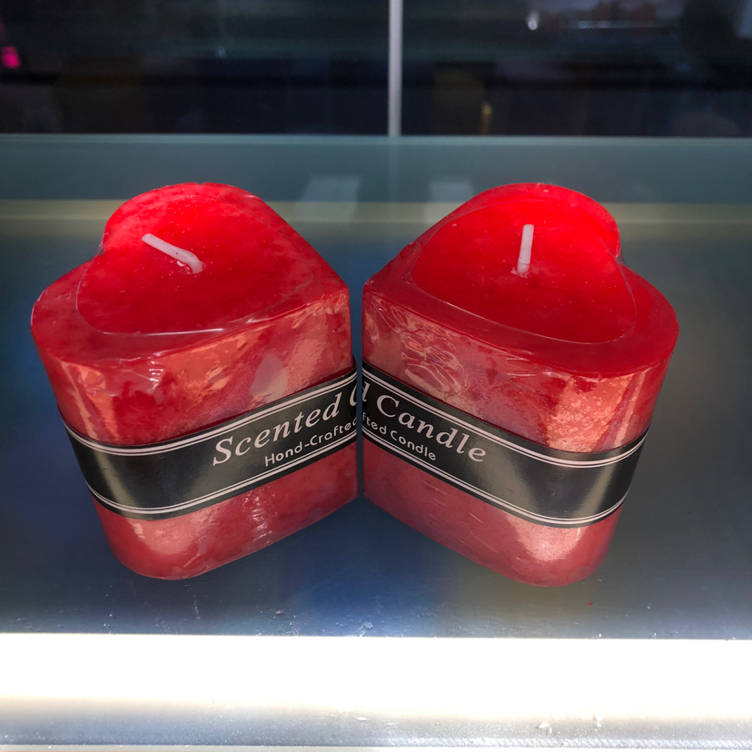 Heart-Shaped Aromatherapy Candle Pillar Candle Love Candle Candle for Valentine's Day Holiday Gift Christmas