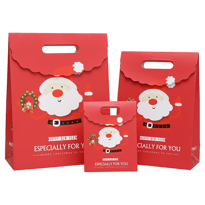 Christmas Gift Bag Paper Bag Christmas Eve Gift Handbag Paper Bag Gift Bag Large Gift Packaging Bag