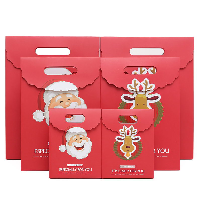 Christmas Gift Bag Paper Bag Christmas Eve Gift Handbag Paper Bag Gift Bag Large Gift Packaging Bag