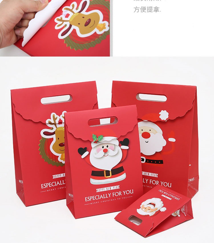 Christmas Gift Bag Paper Bag Christmas Eve Gift Handbag Paper Bag Gift Bag Large Gift Packaging Bag