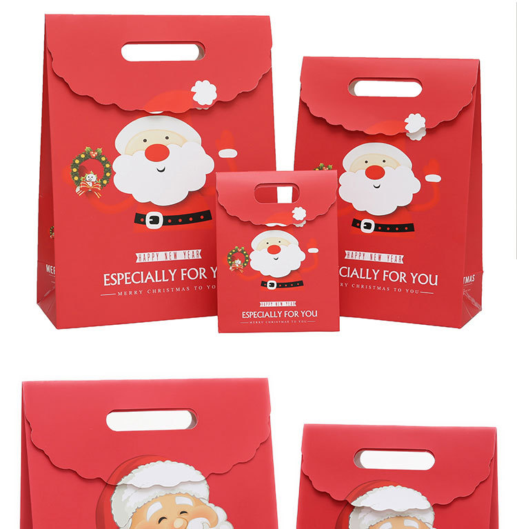Christmas Gift Bag Paper Bag Christmas Eve Gift Handbag Paper Bag Gift Bag Large Gift Packaging Bag