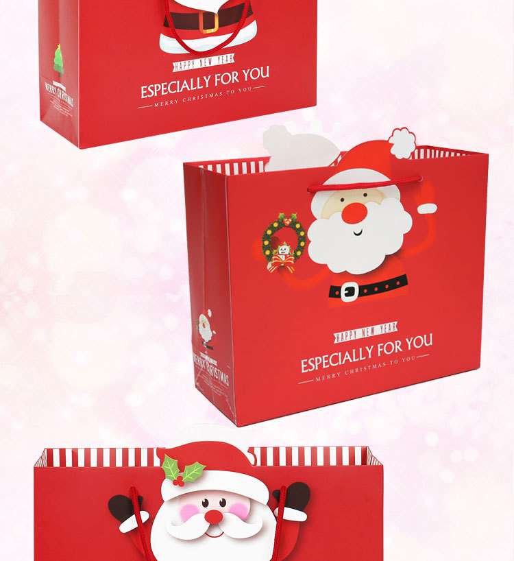 Christmas Gift Bag Paper Bag Christmas Eve Gift Handbag Paper Bag Gift Bag Large Gift Packaging Bag