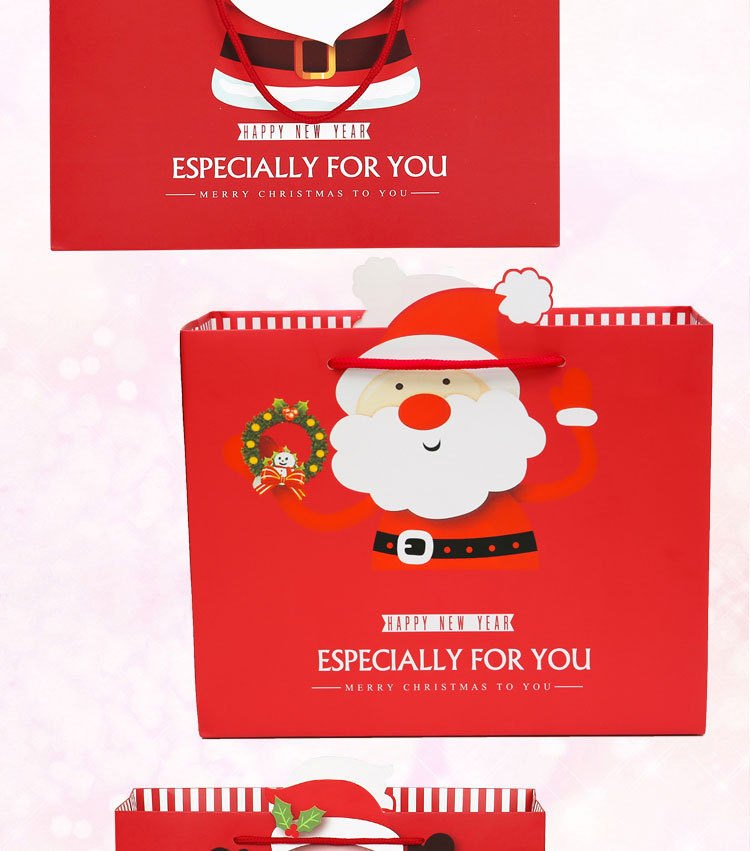 Christmas Gift Bag Paper Bag Christmas Eve Gift Handbag Paper Bag Gift Bag Large Gift Packaging Bag