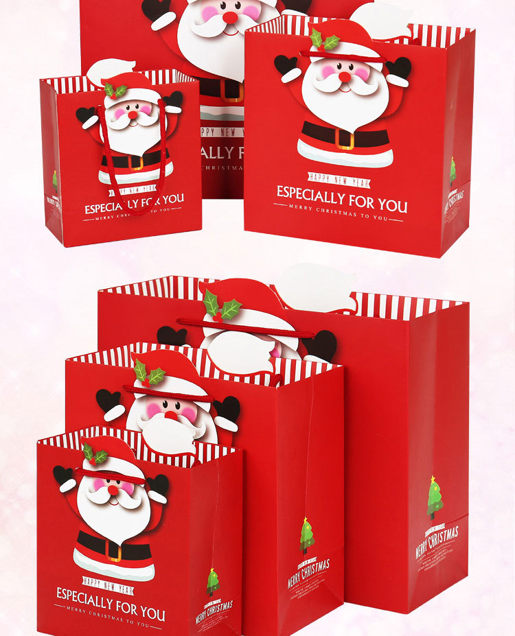 Christmas Gift Bag Paper Bag Christmas Eve Gift Handbag Paper Bag Gift Bag Large Gift Packaging Bag