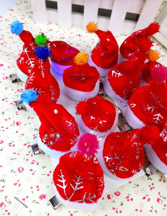 Luminous hat Hair Clip Luminous Fringe Elon Elon Children's Headgear Christmas Hat