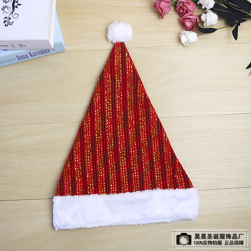 Christmas Dress up Christmas Hat High Quality Non-Woven Children Adult Santa Claus Holiday Gift