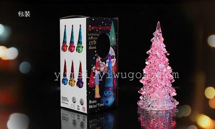 Colorful colorful night light acrylic Christmas tree Christmas tree night lights Crystal Christmas tree night light Colorful colorful night light acrylic Christmas tree Christmas tree night lights Crystal Christmas tree night light