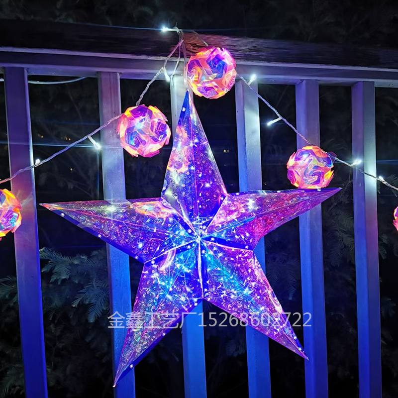 Christmas Lights Star Christmas Tree Pendant Wedding Shopping Window Hotel Decoration Park Corridor Layout