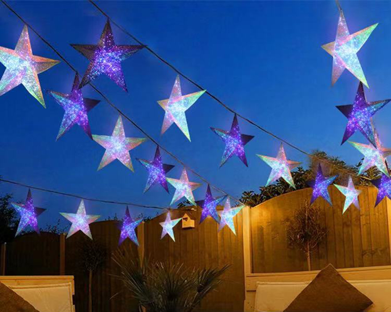 Christmas Lights Star Christmas Tree Pendant Wedding Shopping Window Hotel Decoration Park Corridor Layout