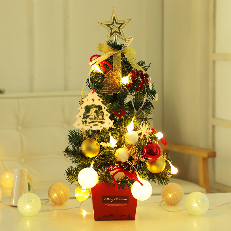 Mini Christmas Tree Desktop with Lights 50cm Golden Red Christmas Tree Package Christmas Tree Tree Mini Christmas Tree Desktop with Lights 50cm Golden Red Christmas Tree Package Christmas Tree Tree