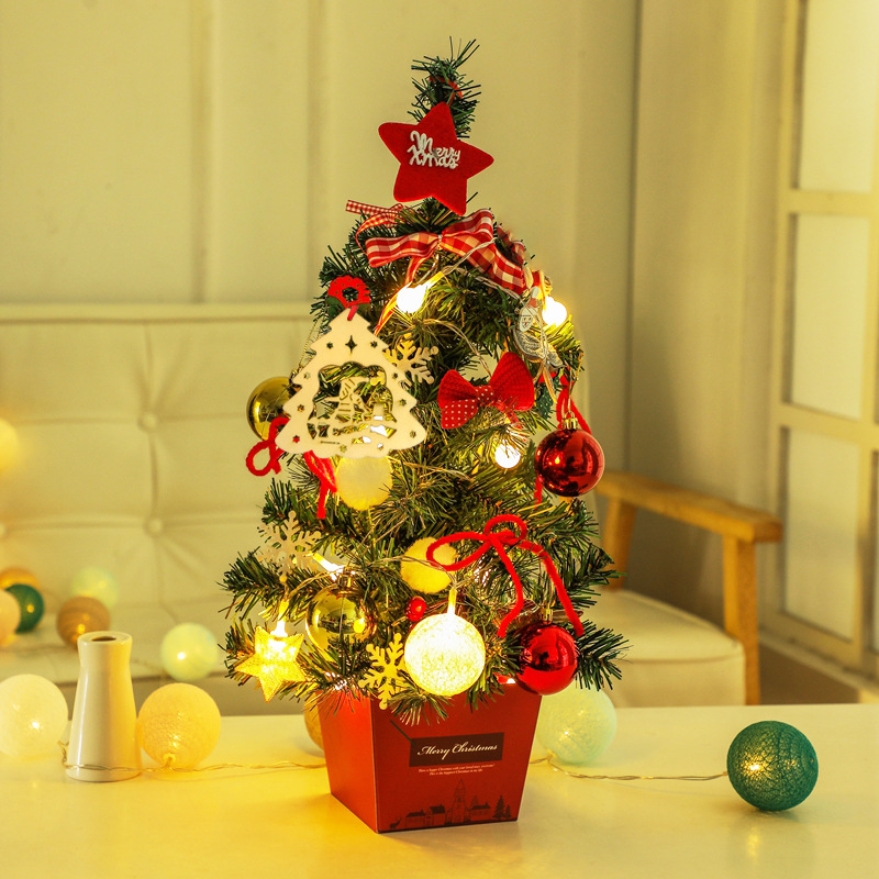 Mini Christmas Tree Desktop with Lights 50cm Golden Red Christmas Tree Package Christmas Tree Tree Mini Christmas Tree Desktop with Lights 50cm Golden Red Christmas Tree Package Christmas Tree Tree
