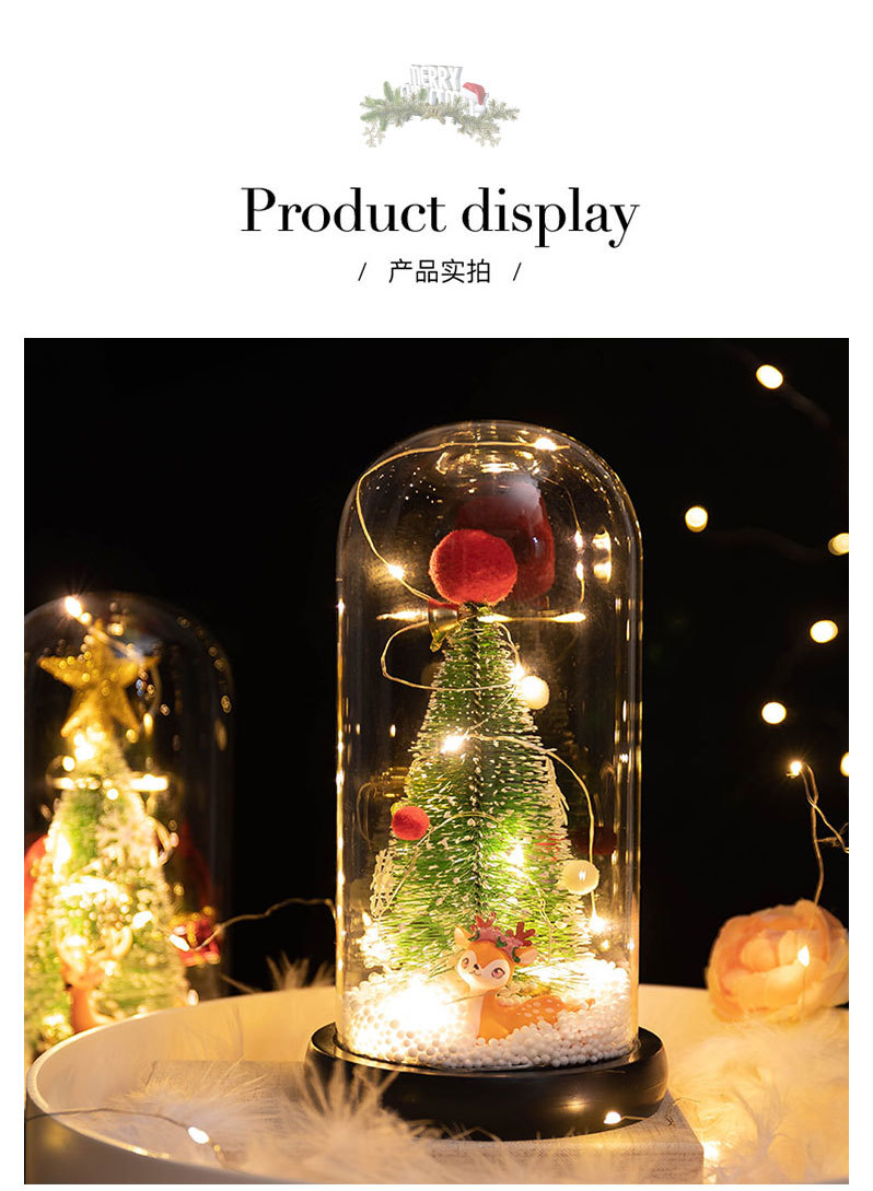 Factory Direct Supply Cross-Border Hot LED Lights Christmas Tree Doll Decoration Christmas Creative Gifts for Girlfriend Lover