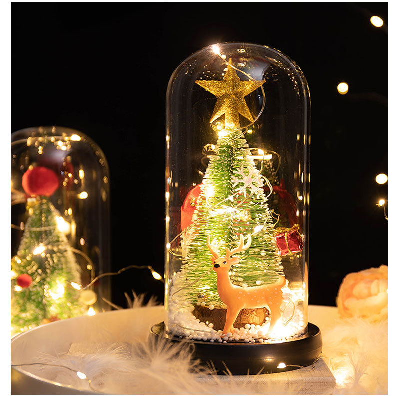 Factory Direct Supply Cross-Border Hot LED Lights Christmas Tree Doll Decoration Christmas Creative Gifts for Girlfriend Lover