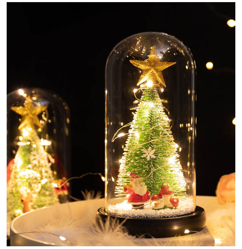 Factory Direct Supply Cross-Border Hot LED Lights Christmas Tree Doll Decoration Christmas Creative Gifts for Girlfriend Lover