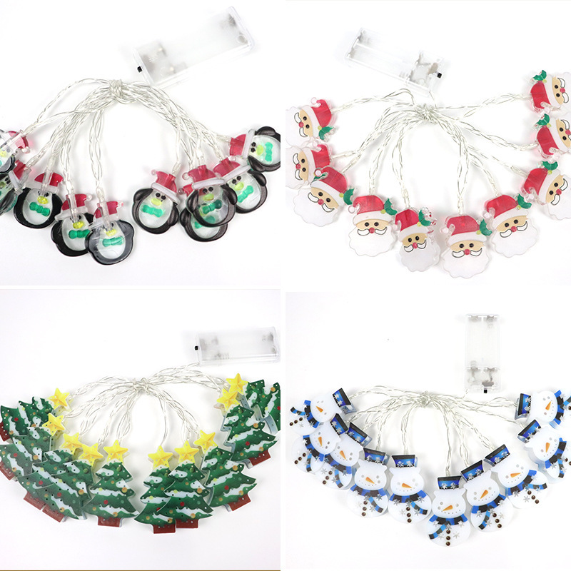 New LED String Light Santa Claus Holiday Lights Christmas Tree Decorative String Lights Santa Claus String Lights