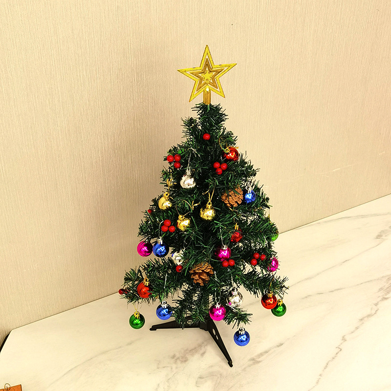 Christmas Decoration Gift Christmas Mini Desktop Christmas Tree Package with Decorations with Lights Christmas Decoration Gift Christmas Mini Desktop Christmas Tree Package with Decorations with Lights
