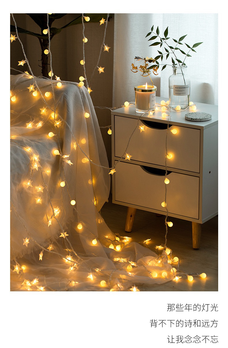 LED String Lamp Lighting Chain Christmas Lights Holiday Lights Decorative Lights Net Red Light Star Moon Snowflake Christmas Tree LED String Lamp Lighting Chain Christmas Lights Holiday Lights Decorative Lights Net Red Light Star Moon Snowflake Christmas Tree
