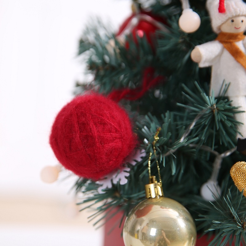 Mini Christmas Tree Set with Lights Desktop Christmas Tree Set 45 Christmas Gift Christmas Decor
