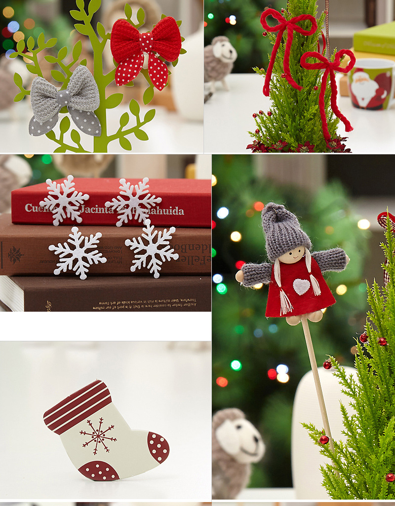 Mini Christmas Tree Set with Lights Desktop Christmas Tree Set 45 Christmas Gift Christmas Decor