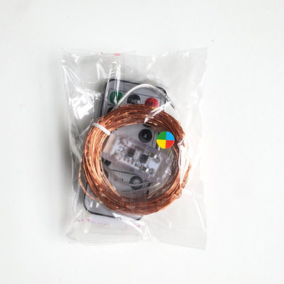 Copper Wire Lighting Chain Led Small Colored Lights Christmas Tree Lighting Room Decorative Lights Stall Color Light