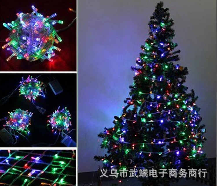 LED Colored Lights Holiday Decoration String Lights 10 M Christmas Wedding Flashing Lights Christmas Tree Hanging Lights
