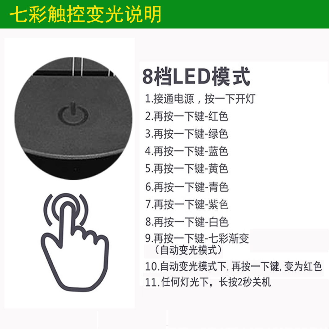 E-commerce new Christmas tree 3D lights, colorful remote touch controlled led lamp creative products, gift night light E-commerce new Christmas tree 3D lights, colorful remote touch controlled led lamp creative products, gift night light