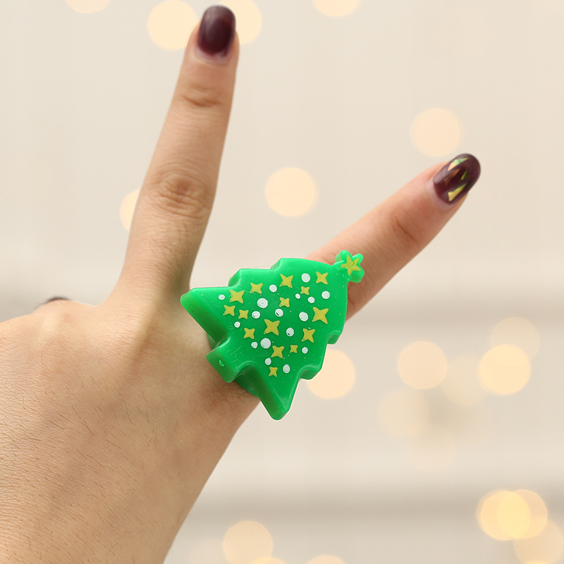 Christmas Small Gift Gift Dance Party Finger Lights Luminous Toy Old Snowflake Christmas Tree Snowman Ring Christmas Small Gift Gift Dance Party Finger Lights Luminous Toy Old Snowflake Christmas Tree Snowman Ring
