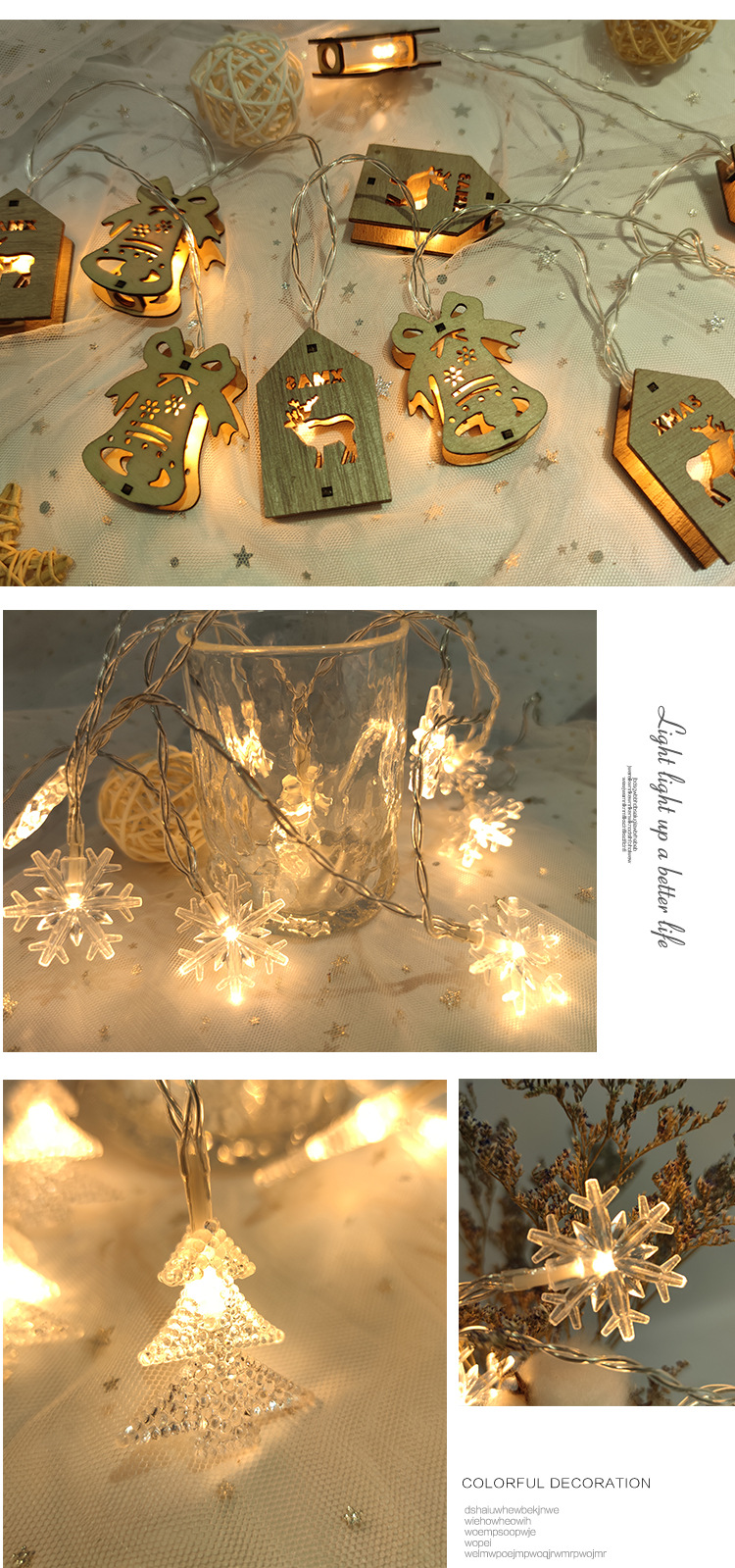 New LED String Light Santa Claus Holiday Lights Christmas Tree Decorative String Lights Santa Claus Lights New LED String Light Santa Claus Holiday Lights Christmas Tree Decorative String Lights Santa Claus Lights