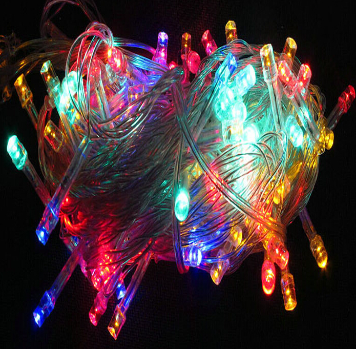 Factory direct color 9.5 m 80 LED light plug with tail lights the Christmas tree string lights