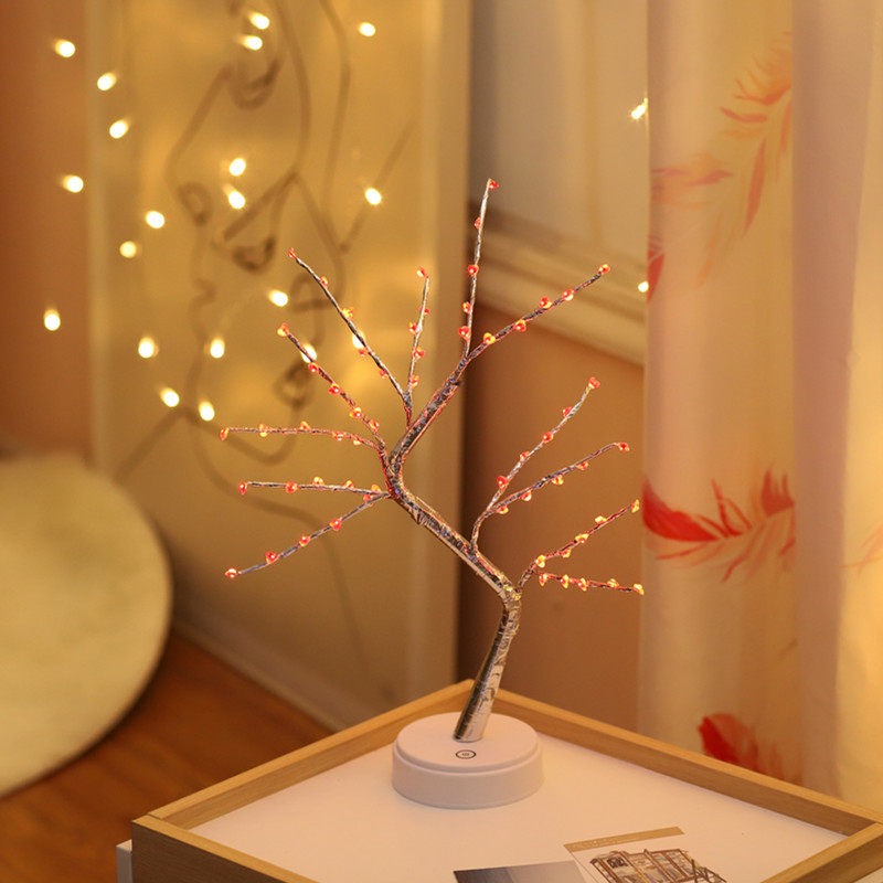 Factory Direct Sales Amazon Christmas Hot Color Lights Led Firefly Tree Lights Starry Birthday Gift Small Night Lamp Factory Direct Sales Amazon Christmas Hot Color Lights Led Firefly Tree Lights Starry Birthday Gift Small Night Lamp