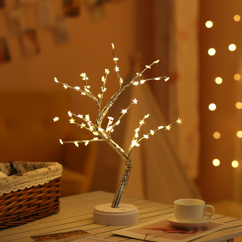 Factory Direct Sales Amazon Christmas Hot Color Lights Led Firefly Tree Lights Starry Birthday Gift Small Night Lamp Factory Direct Sales Amazon Christmas Hot Color Lights Led Firefly Tree Lights Starry Birthday Gift Small Night Lamp